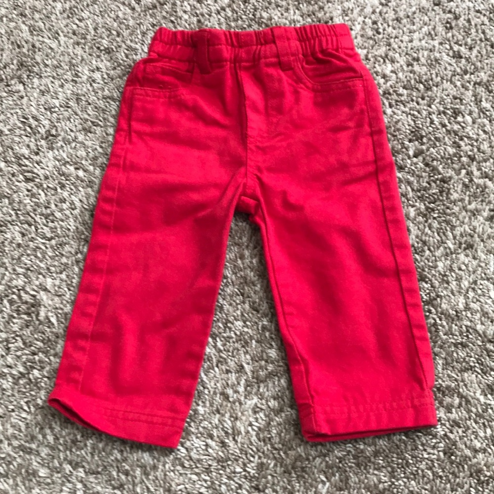 Neck & Neck red baby jeans